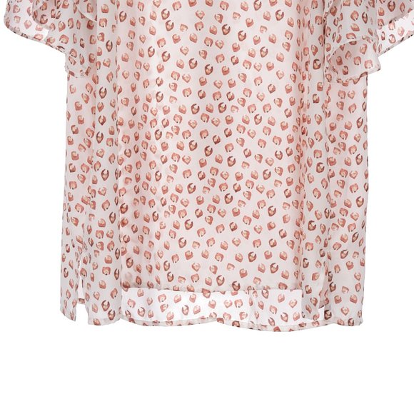 LOFT Flutter Sleeve Blouse Large - Picture 3 of 9